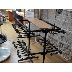 Рейка-опора Т-подібна. 1400мм. (проф.30х30х1,5мм.) чорна